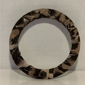 Animal Print Cloth Bangle Bracelet